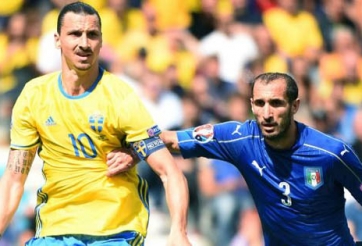 Ibrahimovic phủ nhận rắc rối với Chiellini bằng phát ngôn gây sốc