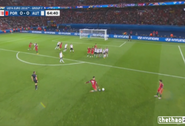 VIDEO: Pha đá phạt khá nguy hiểm của Ronaldo