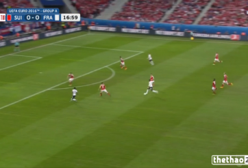 VIDEO: Pogba sút xa tuyệt đẹp đưa bóng trúng xà ngang đội tuyển Thụy Sĩ