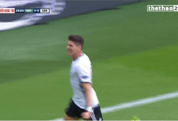 VIDEO: Mario Gomez mở tỷ số (Đức 1-0 Bắc Ireland)