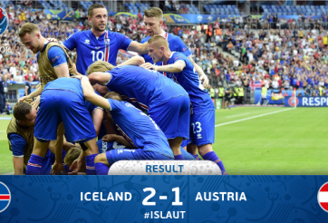 Video bàn thắng: Iceland 2-1 Áo (Vòng bảng Euro 2016)