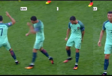 VIDEO: Phản ứng của Ronaldo khi đội nhà lần thứ 3 bị dẫn trước