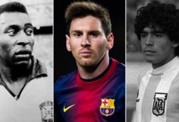 VIDEO: 4 khoảnh khắc Messi tái hiện pha bóng của các huyền thoại