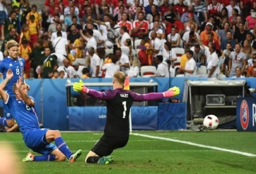 VIDEO: Bàn thắng gỡ hòa chóng vánh của Iceland vs Anh