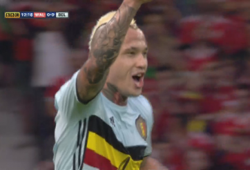 VIDEO: Nainggolan mở tỷ số sau cú sút xa tuyệt đỉnh (Bỉ 1-0 Wales)