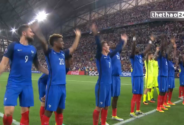 VIDEO: ĐT Pháp và CĐV học cách ăn mừng kiểu Viking của Iceland