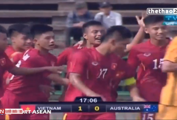 VIDEO: U16 Việt Nam mở tỷ số trước U16 Australia