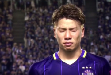 VIDEO: Tân binh Arsenal khóc nức nở trong ngày chia tay J-League