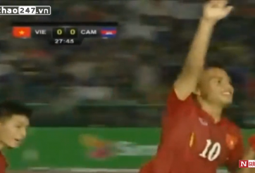 VIDEO: Khắc Khiêm mở tỷ số cho U16 Việt Nam