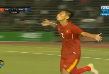 VIDEO: Việt Cường nâng tỷ số lên 2-0 cho U16 Việt Nam vs U16 Australia