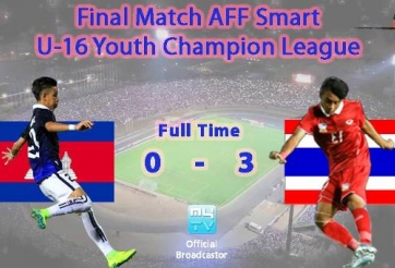 Video bàn thắng: Campuchia 0-3 Thái Lan (Giải VĐ U16 Đông Nam Á)