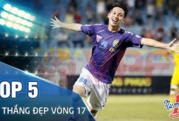 VIDEO: Top 5 bàn thắng đẹp vòng 17 V-League 2016