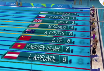 VIDEO: Ánh Viên gây thất vọng ở phần thi 200m hỗn hợp nữ