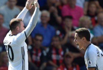 VIDEO: Rooney gia tăng cách biệt cho Man Utd (Bournermouth 0-2 MU)