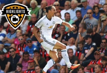 VIDEO: Màn trình diễn ấn tượng của Ibrahimovic ở trận ra mắt Ngoại hạng Anh