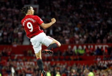 VIDEO: Màn trình chiến chói sáng của Ibrahimovic ở trận ra mắt Old Trafford