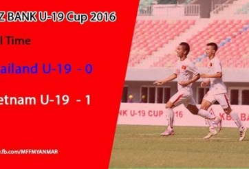 Video bàn thắng: U19 Việt Nam 1-0 U19 Thái Lan (KBZ Bank Cup 2016)