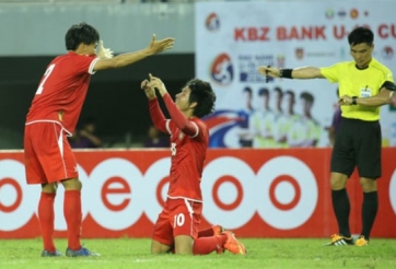 Video bàn thắng: U19 Myanmar 1-1 U19 Việt Nam (KBZ Bank Cup 2016)