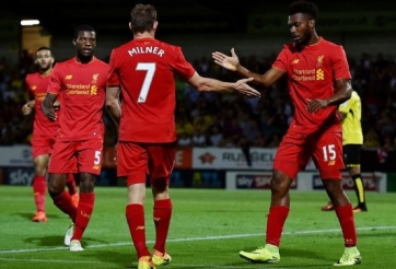 Video bàn thắng: Burton 0-5 Liverpool (Vòng 2 Cúp Liên đoàn Anh)