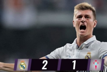 Video bàn thắng: Real Madrid 2-1 Celta Vigo (Vòng 2 La Liga)