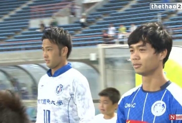 Highlights: Trận đá chính của Công Phượng trước Đại học Quốc tế Tokyo