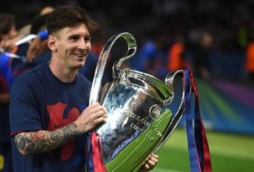 Messi vắng mặt ở đội hình ra sân nhiều nhất Champions League