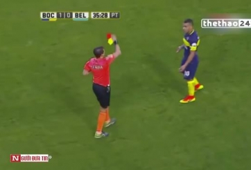 VIDEO: Carlos Tevez bị đuổi thẳng tay vì phạm lỗi, chửi trọng tài