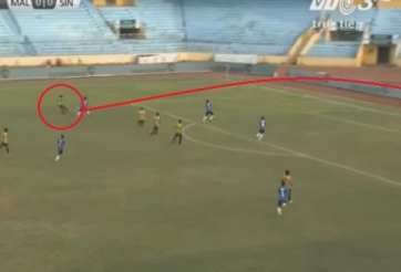 VIDEO: Siêu phẩm sút xa của U19 Malaysia vào lưới U19 Singapore