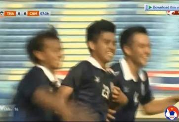 VIDEO: U19 Campuchia bất ngờ có bàn mở tỷ số trước U19 Thái Lan