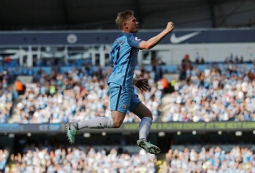 VIDEO: De Bruyne sút phạt mở tỷ số cho Man City - phút 15