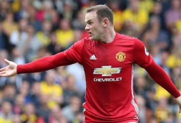Những thống kê về Rooney ở trận thua Watford