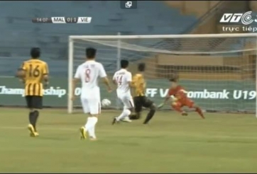 VIDEO: Duy Khánh mở tỷ số cho U19 Việt Nam