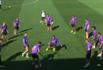 VIDEO: Enzo Zidane trổ tài lừa bóng trước Ronaldo trong bài đá ma