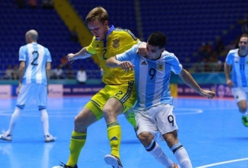 Video bàn thắng: Argentina 1-0 Ukraine (World Cup Futsal 2016)