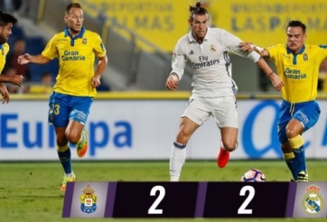 Video bàn thắng: Las Palmas 2-2 Real Madrid (Vòng 6 La Liga)
