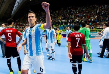 Video bàn thắng: Argentina 5-0 Ai Cập (Tứ kết World Cup Futsal 2016)