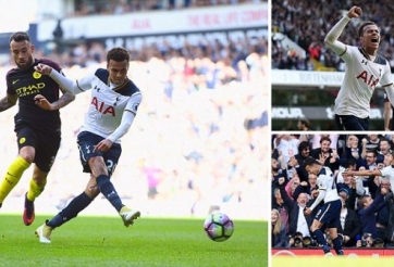 Video bàn thắng: Tottenham 2-0 Man City (Vòng 7 - Ngoại hạng Anh)