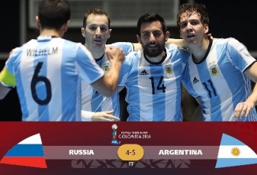 VIDEO: Nga 4-5 Argentina (Chung kết World Cup Futsal 2016)