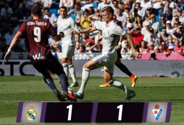 Video bàn thắng: Real Madrid 1-1 Eibar (Vòng 7 La Liga)