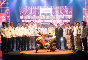 Honda Việt Nam chào mừng sản lượng 20 triệu xe máy