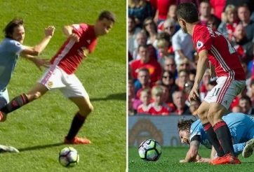 VIDEO: Pha vào bóng gây tranh cãi của Ander Herrera ở trận gặp Stoke