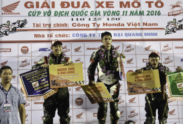 Sôi động, kịch tính giải đua xe Honda Việt Nam tại Bà Rịa