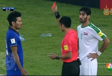 VIDEO: Chiếc thẻ đỏ đầy tranh cãi khiến Thái Lan thua thảm Iraq
