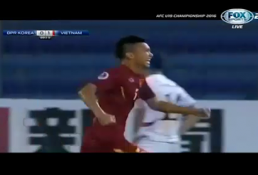 VIDEO: Văn Hậu sút xa đẳng cấp vào lưới U19 Triều Tiên