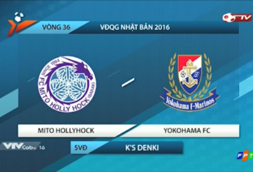 Highlights Mito Hollyhock 1-1 Yokohama FC (Vòng 36 J-League 2)