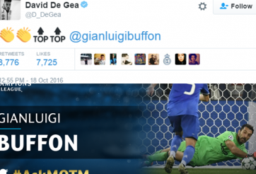 VIDEO: Buffon cản phá xuất thần khiến De Gea phải ngưỡng mộ