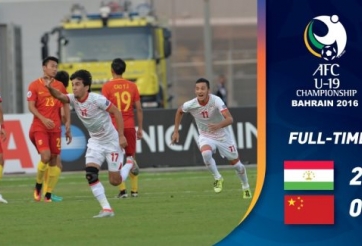 VIDEO: U19 Trung Quốc thảm bại ở giải U19 châu Á 2016