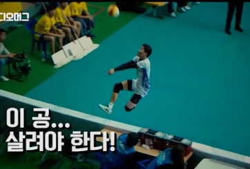 VIDEO: Pha cứu thua xuất thần ở giải bóng chuyền Hàn Quốc