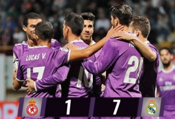 Video bàn thắng: Leonesa 1-7 Real Madrid (Vòng 1/16 Cúp nhà Vua TBN)