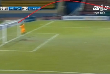 VIDEO: Siêu phẩm cầu vồng mãn nhãn ở bán kết U21 Quốc gia 2016